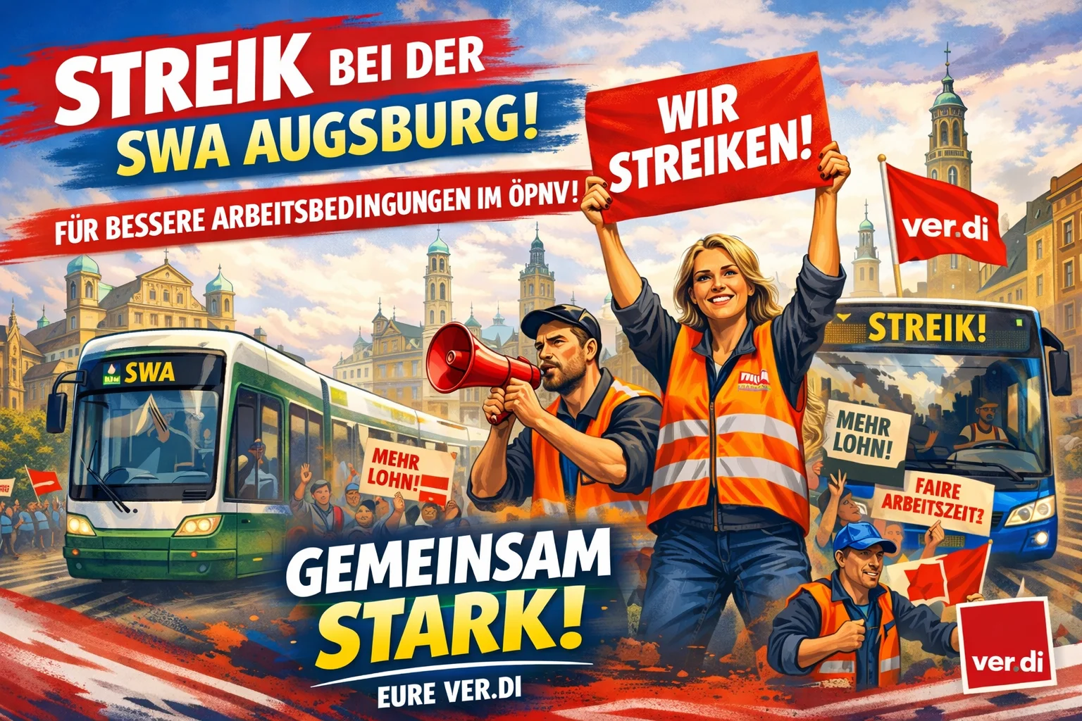 Erneuter Warnstreik gegen die SWA