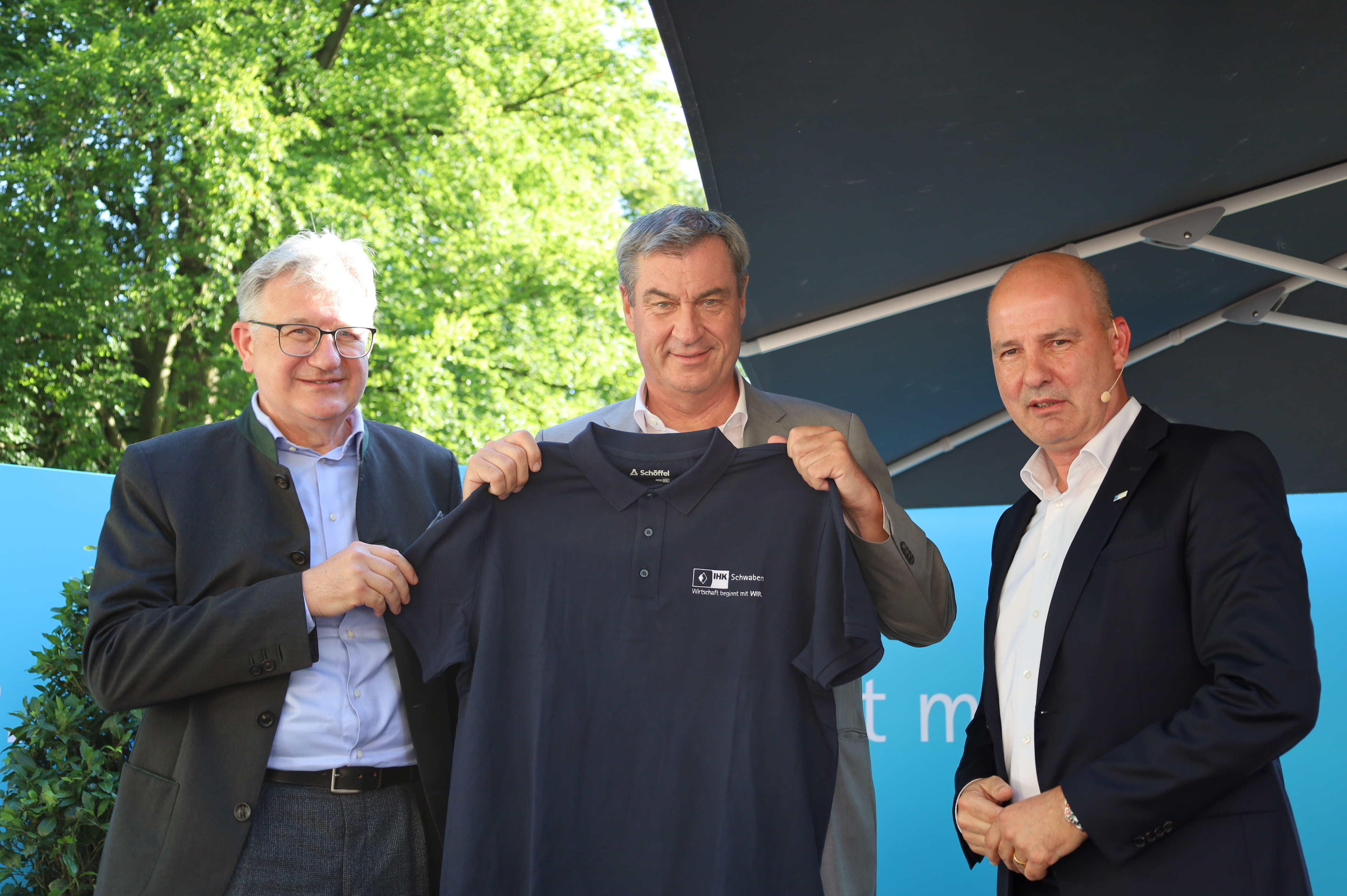 IHK-Sommerfest in Augsburg: Ministerpräsident Söder betont Bedeutung der Wirtschaft