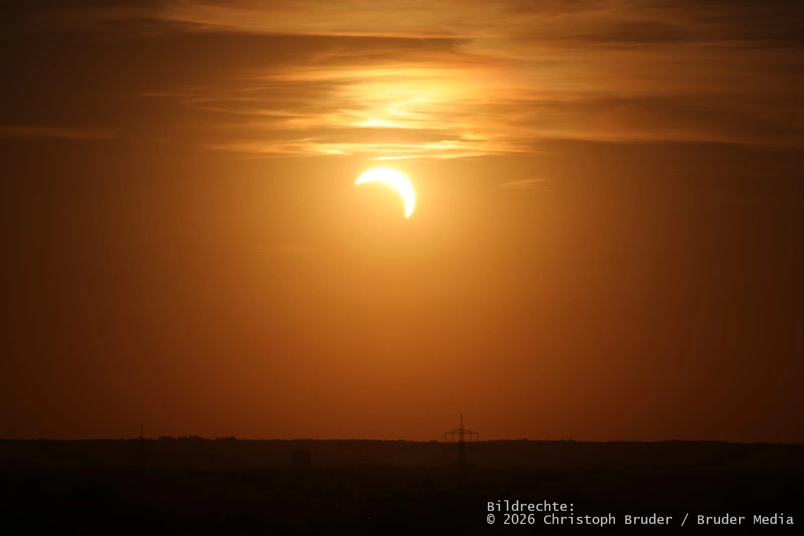 Sonnenfinsternis über Bayern